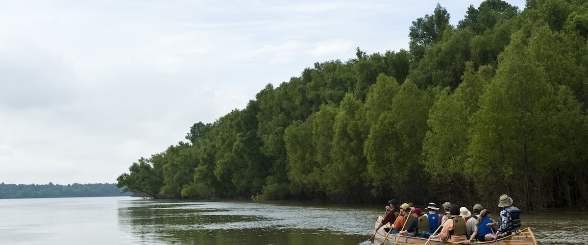 Helena which includes kayaking or canoeing and a river or creek as well as a small group of people