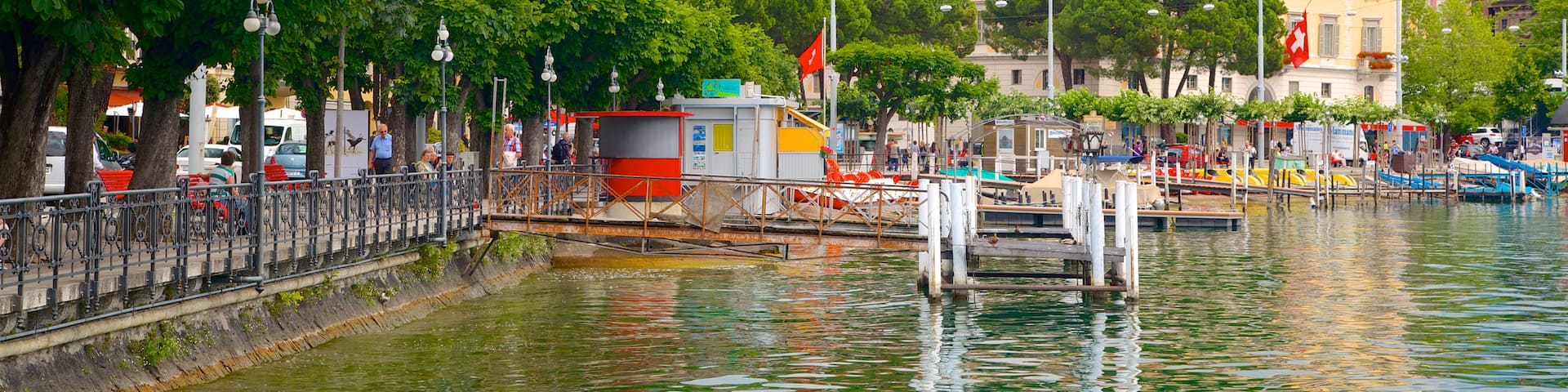 Switzerland showing a bay or harbor
