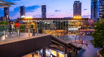 Umeda which includes a city and night scenes