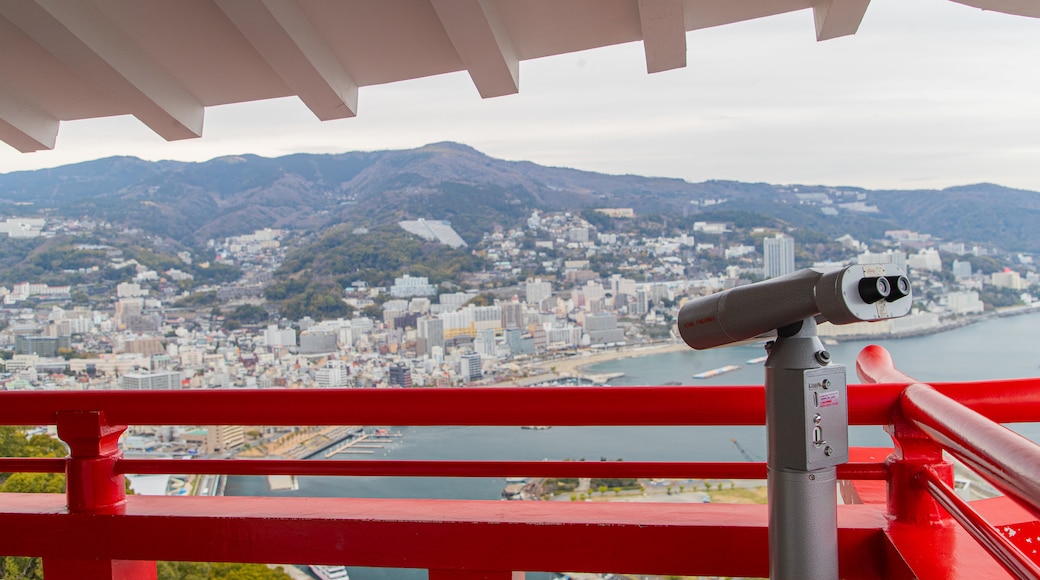 Atami Castle which includes a city and views