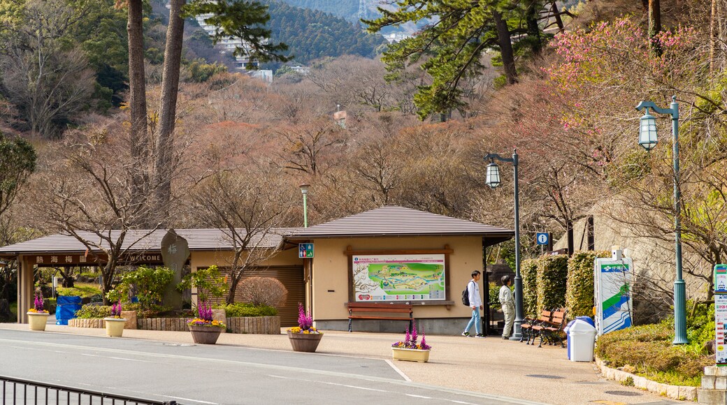 Atami Plum Garden showing a garden as well as a couple