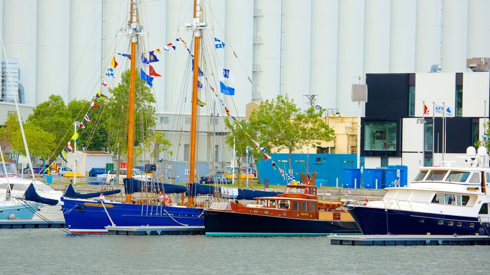 Quebec which includes a marina, boating and a bay or harbour