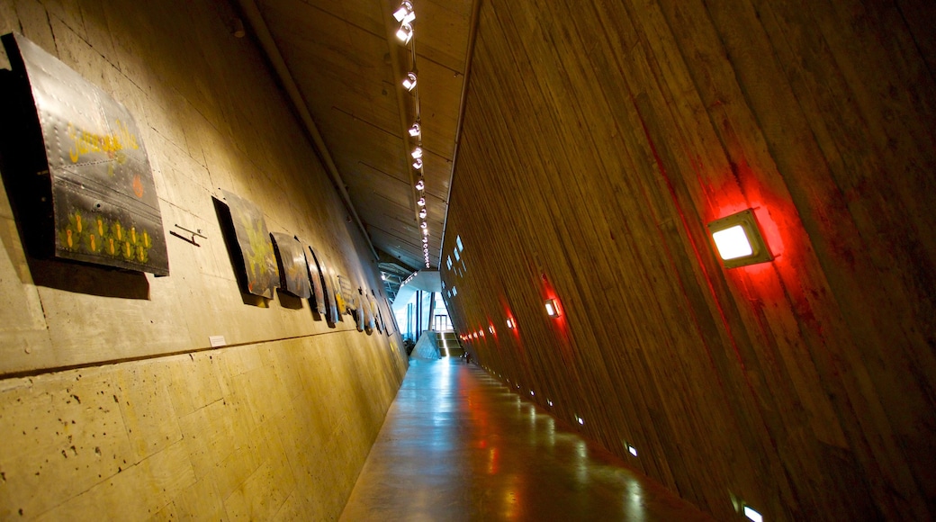 Canadian War Museum che include architettura moderna e vista interna