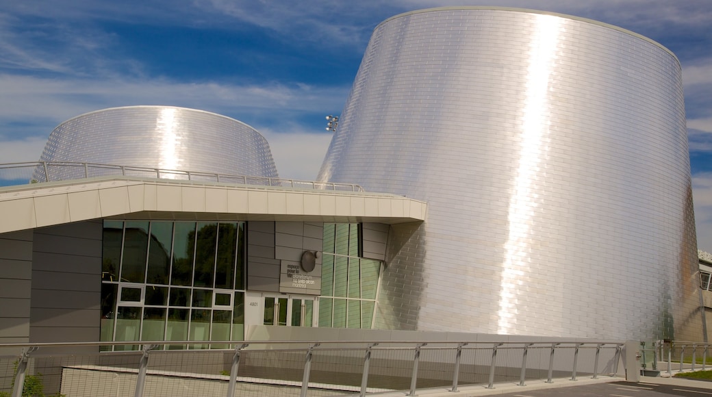 Montreal Planetarium som omfatter en by og et observatorium