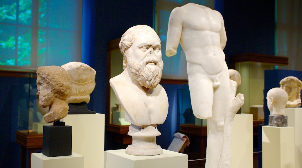 Montreal Museum of Fine Arts featuring a statue or sculpture, interior views and art