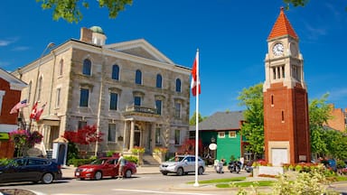 Niagara-on-the-Lake montrant scènes de rue, bâtiment public et patrimoine historique