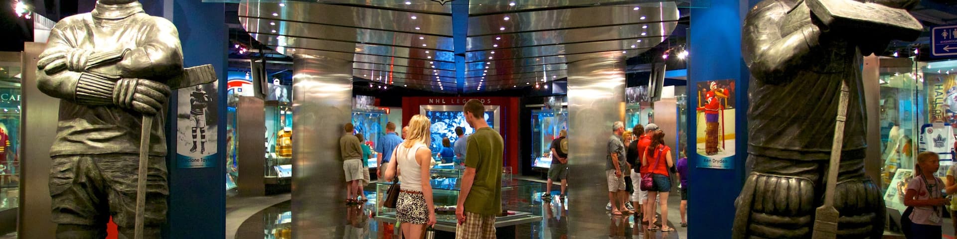 Hockey Hall of Fame showing interior views as well as a couple