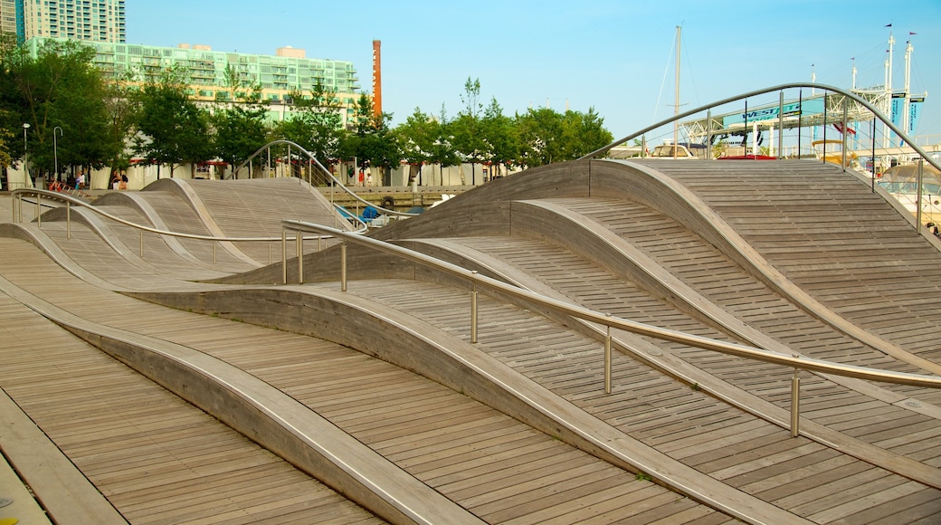 Harbourfront Centre showing a city