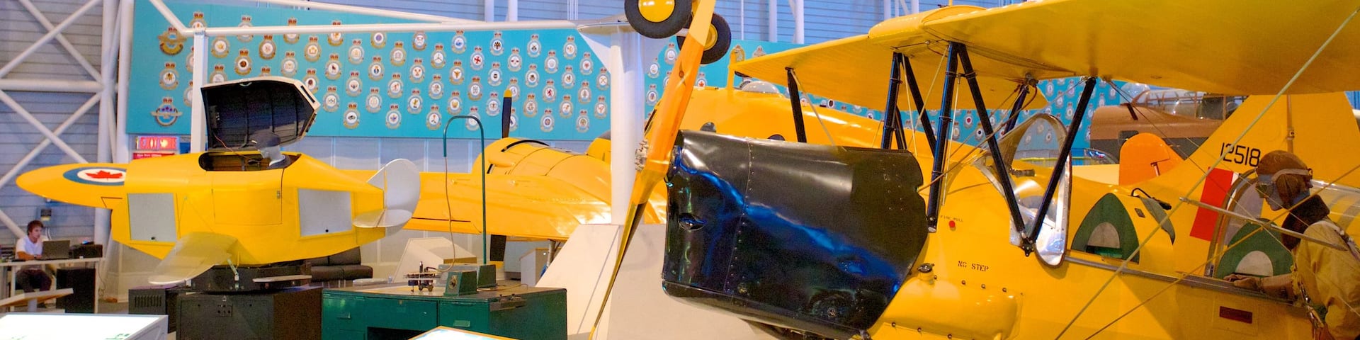 Canada Aviation and Space Museum featuring interior views and aircraft