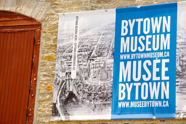 Musée Bytown montrant signalisation