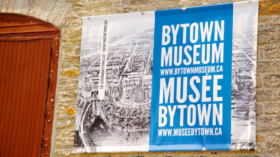 Musée Bytown montrant signalisation