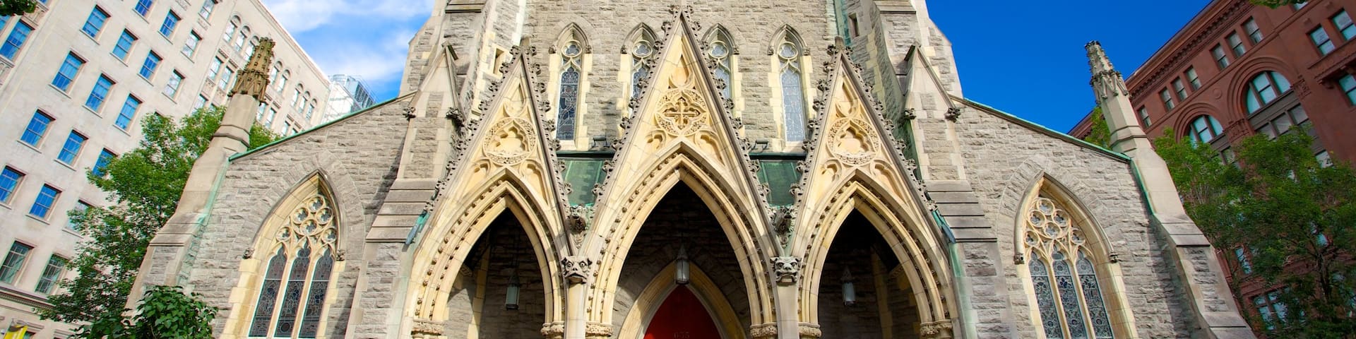 Christ Church Cathedral featuring a city, a church or cathedral and religious aspects