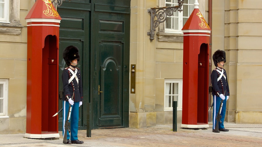 Amalienborg Palace which includes military items and château or palace