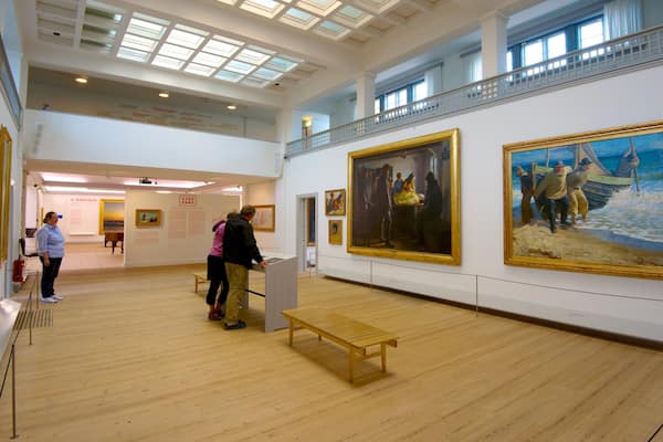 Museo de Skagens mostrando arte y vistas interiores