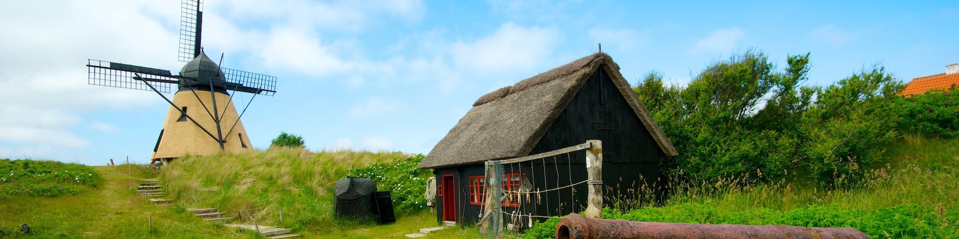 Skagen featuring a windmill