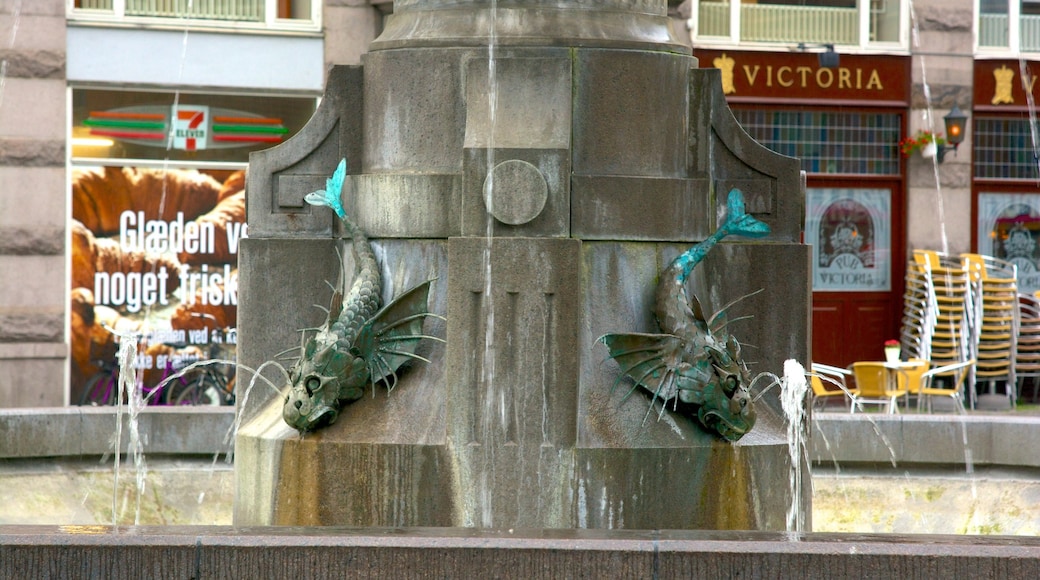 Caritas mit einem Springbrunnen