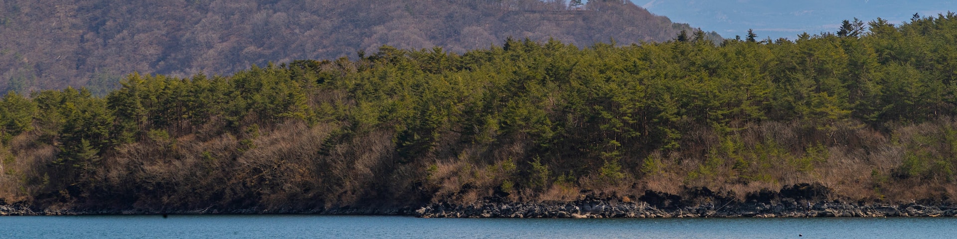 Lake Saiko featuring snow, a lake or waterhole and mountains