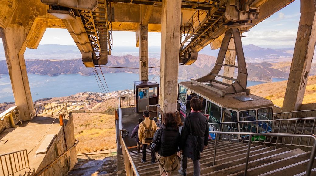 Hakone Komagatake Ropeway which includes a gondola as well as a small group of people