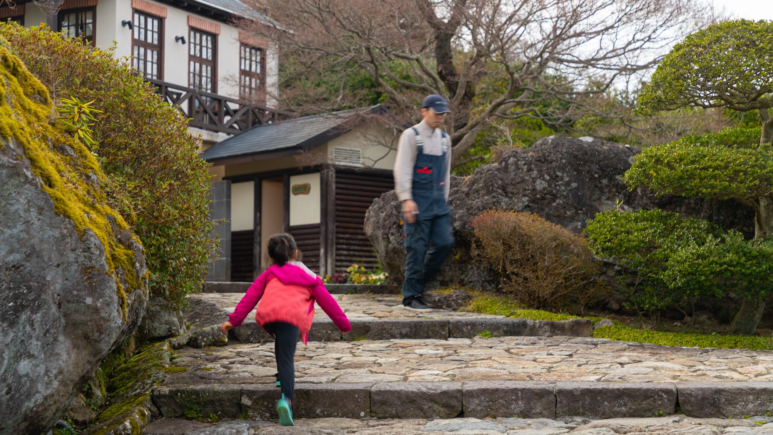 Hakone Gora Park which includes street scenes as well as an individual child