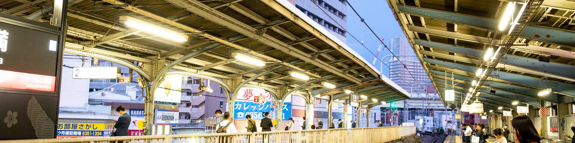 Kita featuring railway items and a city