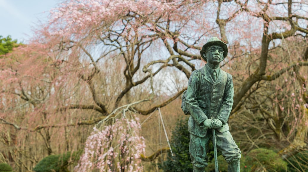 Chichibunomiya Memorial Park which includes a statue or sculpture