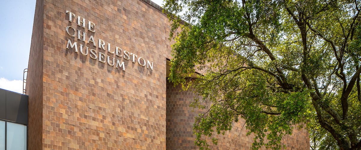 Charleston Museum featuring signage