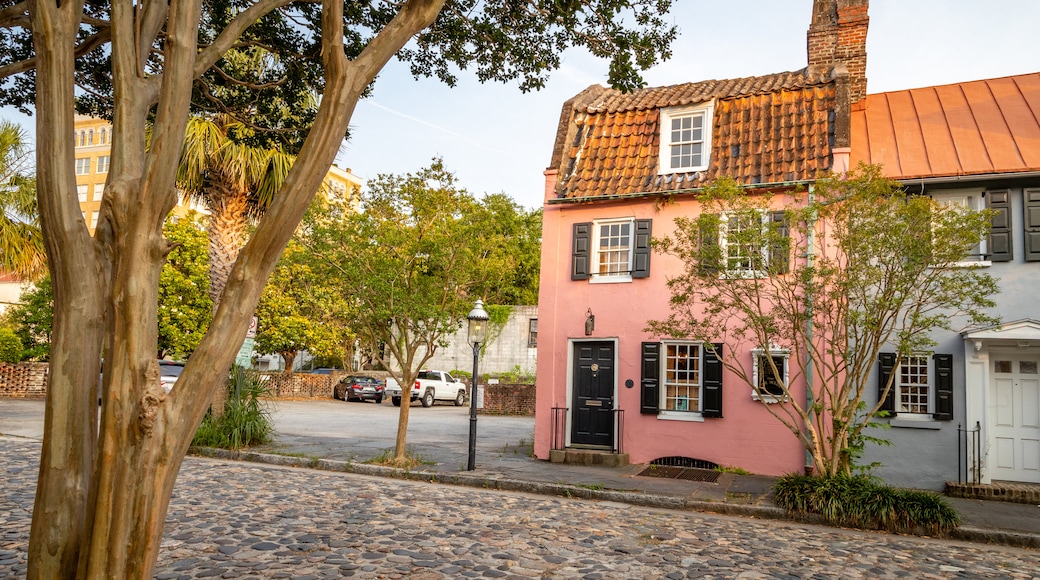 Pink House Gallery featuring a house