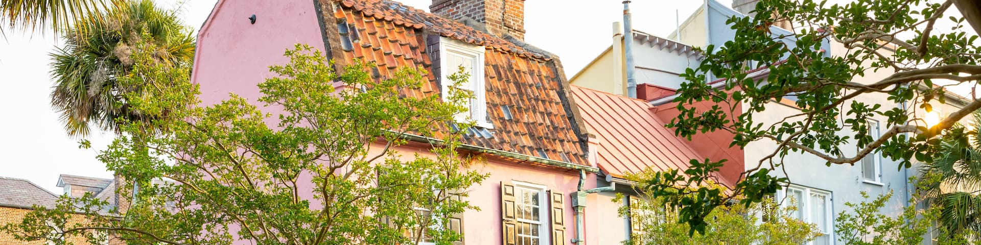 Pink House Gallery featuring a house