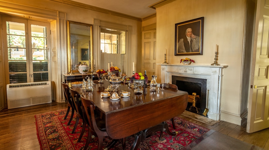 Edmonston-Alston House showing interior views, heritage elements and a house