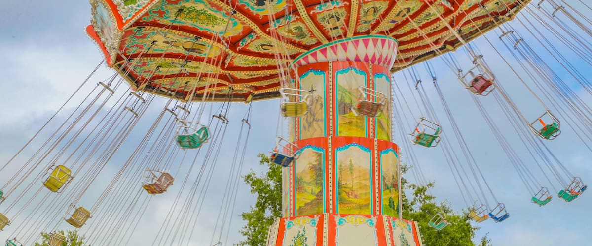 OD Pavilion Amusement Park featuring rides