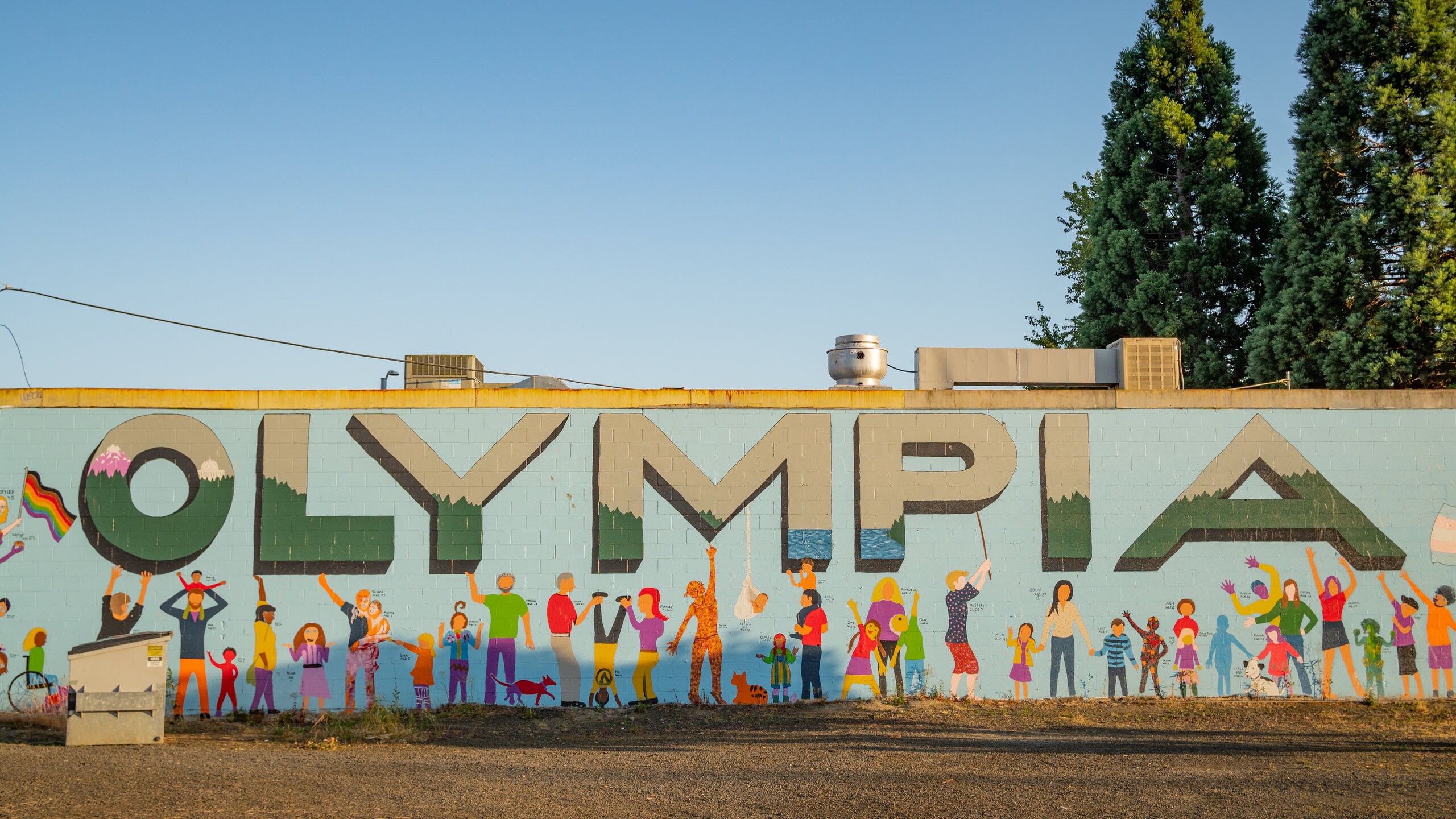 Olympia featuring outdoor art