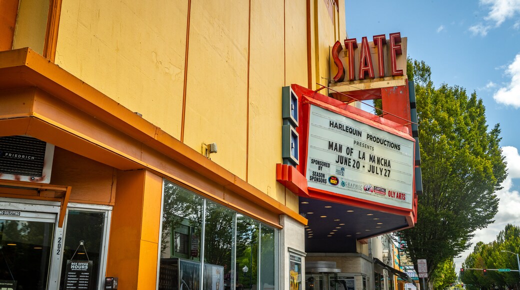 State Theater which includes signage