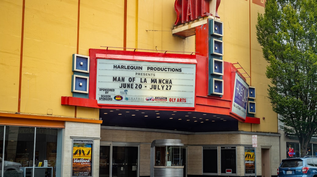 State Theater featuring signage