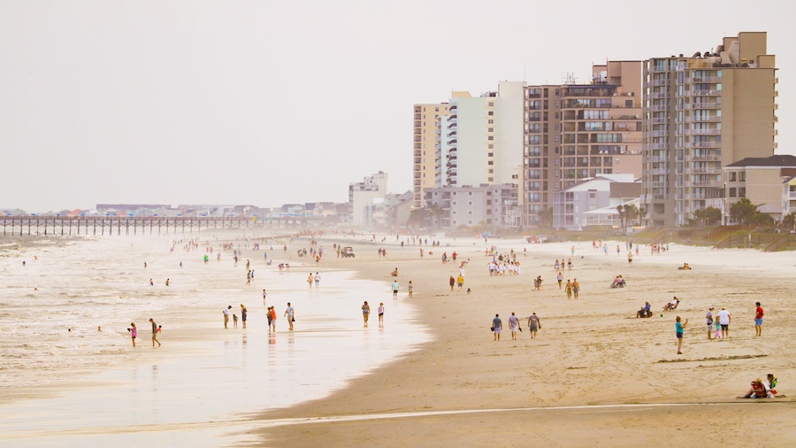 Surfside Beach featuring a coastal town, general coastal views and a beach
