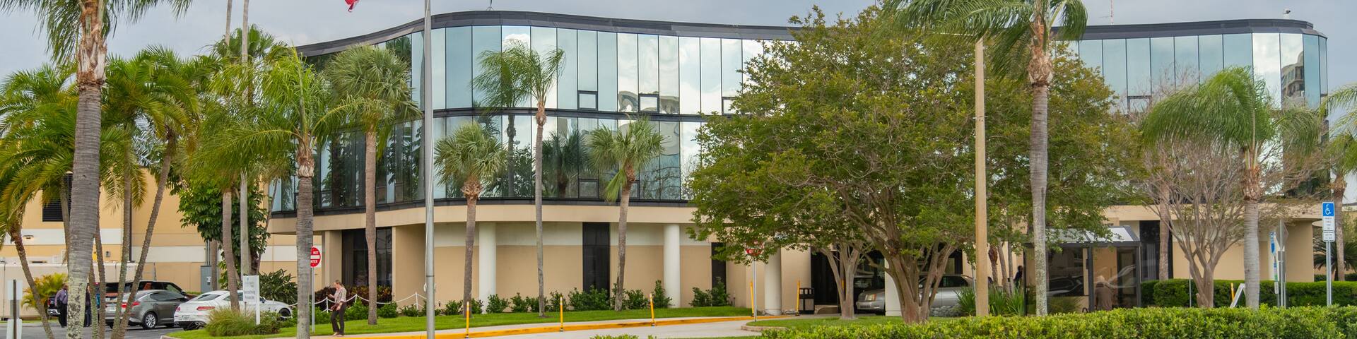 Palms of Pasadena Hospital which includes a park