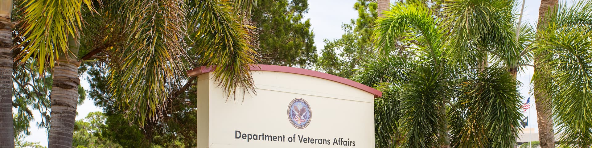 Bay Pines VA Medical Center which includes signage