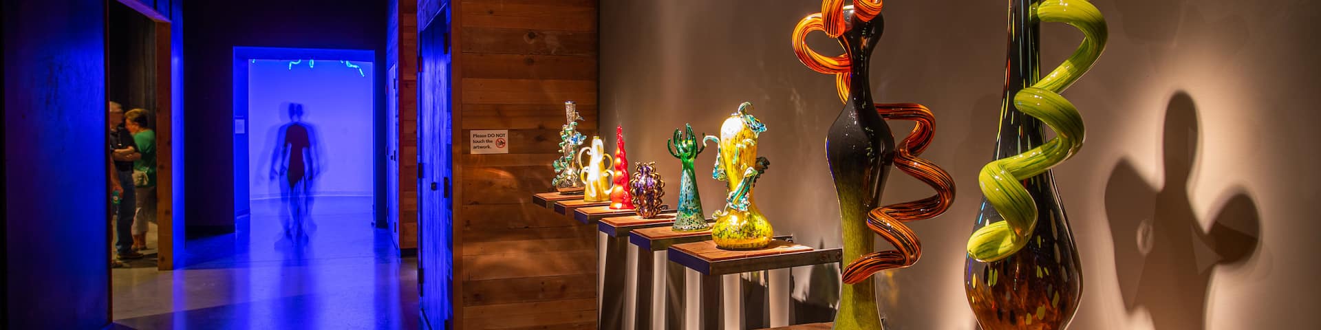 Chihuly Collection showing interior views and art