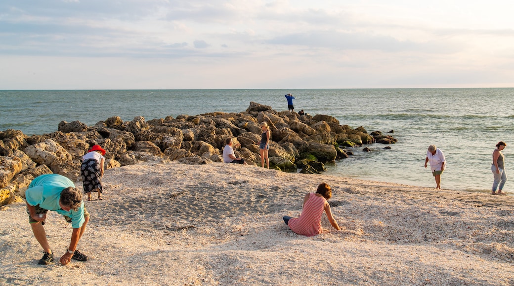 Captiva featuring a beach and general coastal views as well as a small group of people