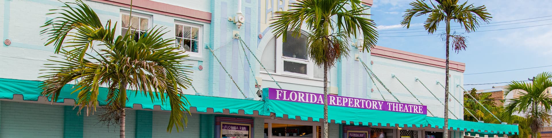 Florida Repertory Theater showing signage