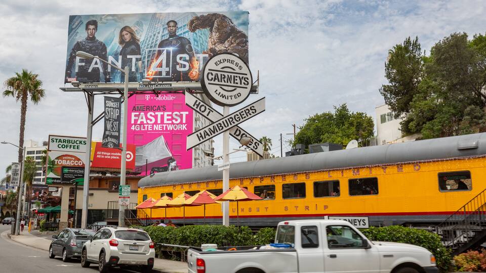 West Hollywood showing signage