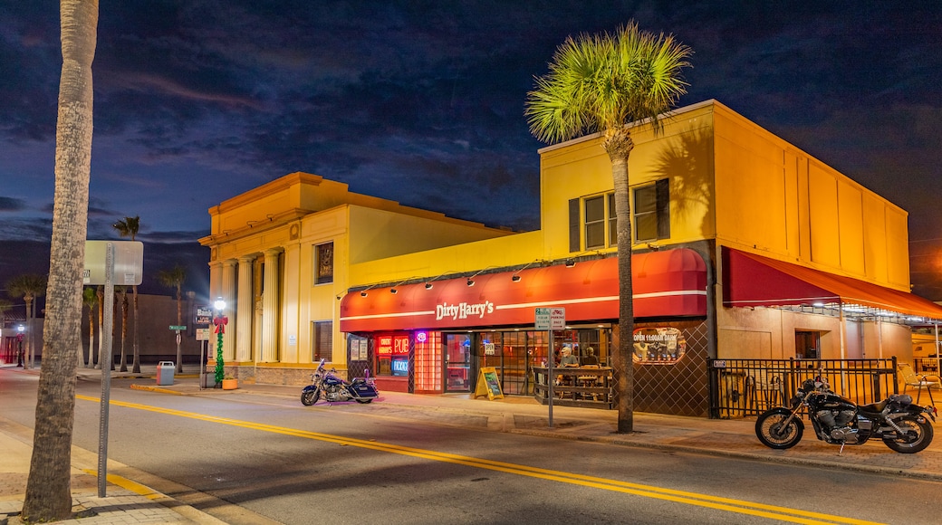 Daytona Beach featuring night scenes