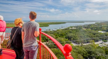 St. Augustine Lighthouse & Maritime Museum showing views and landscape views as well as a couple