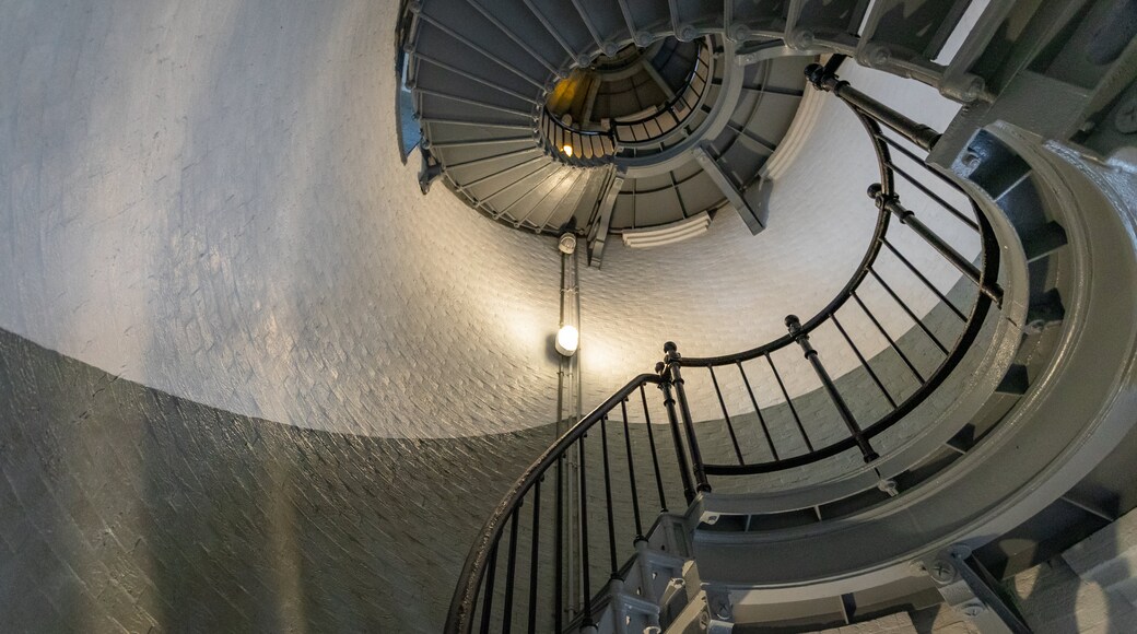 Ponce de Leon Inlet Lighthouse and Museum which includes interior views and a lighthouse