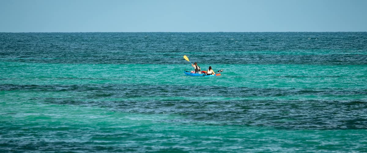 Bahia Honda State Park featuring kayaking or canoeing and general coastal views as well as a couple