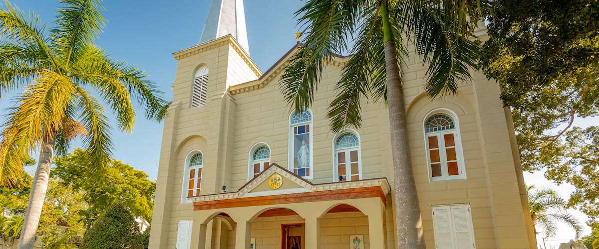 Saint Mary Star of the Sea which includes a church or cathedral