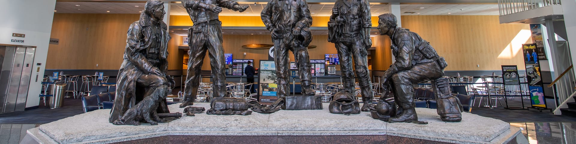 Florida Panhandle showing a statue or sculpture and interior views