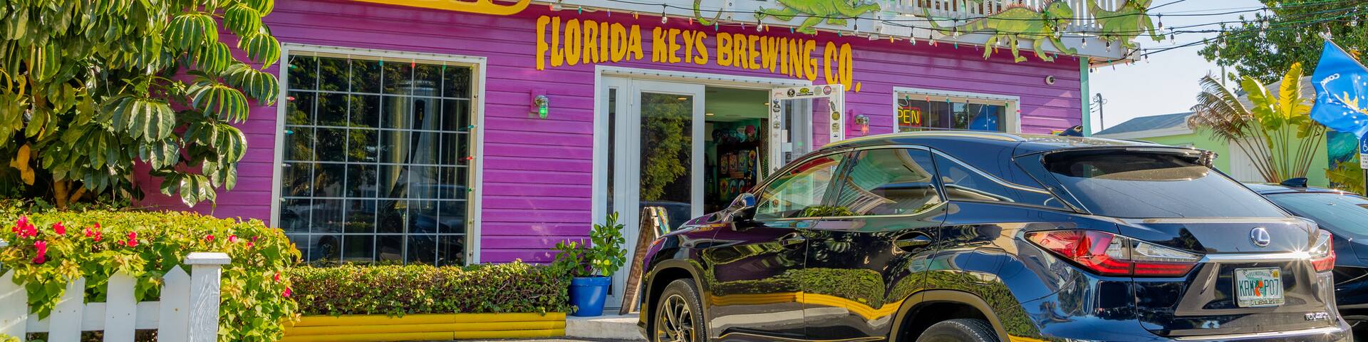 Florida Keys Brewing Co. showing signage