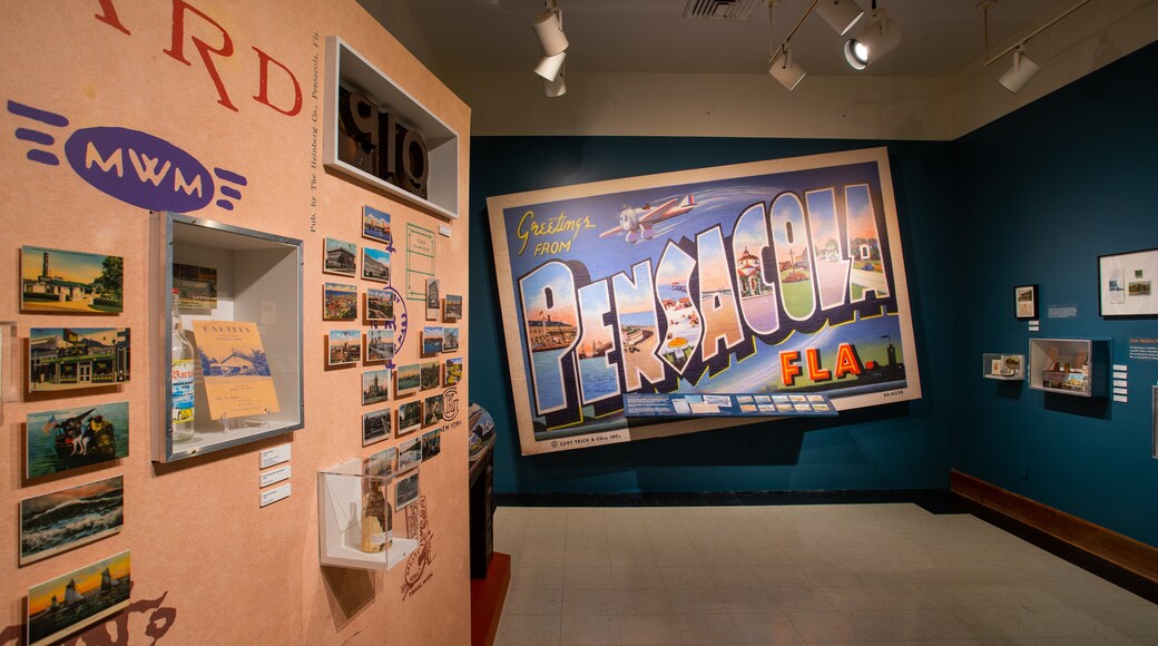 Downtown showing signage and interior views