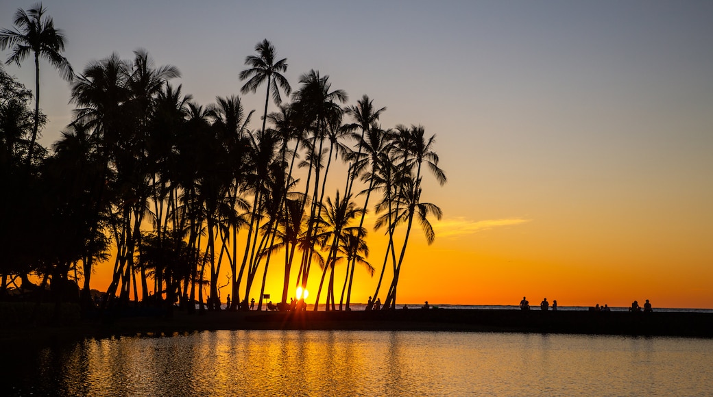 Waikoloa featuring tropical scenes, a sunset and general coastal views