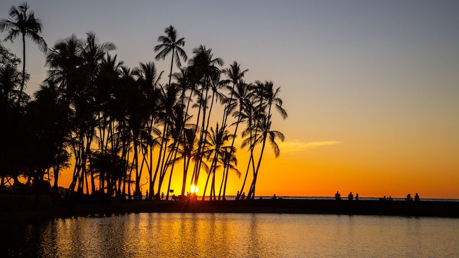 Waikoloa featuring tropical scenes, a sunset and general coastal views